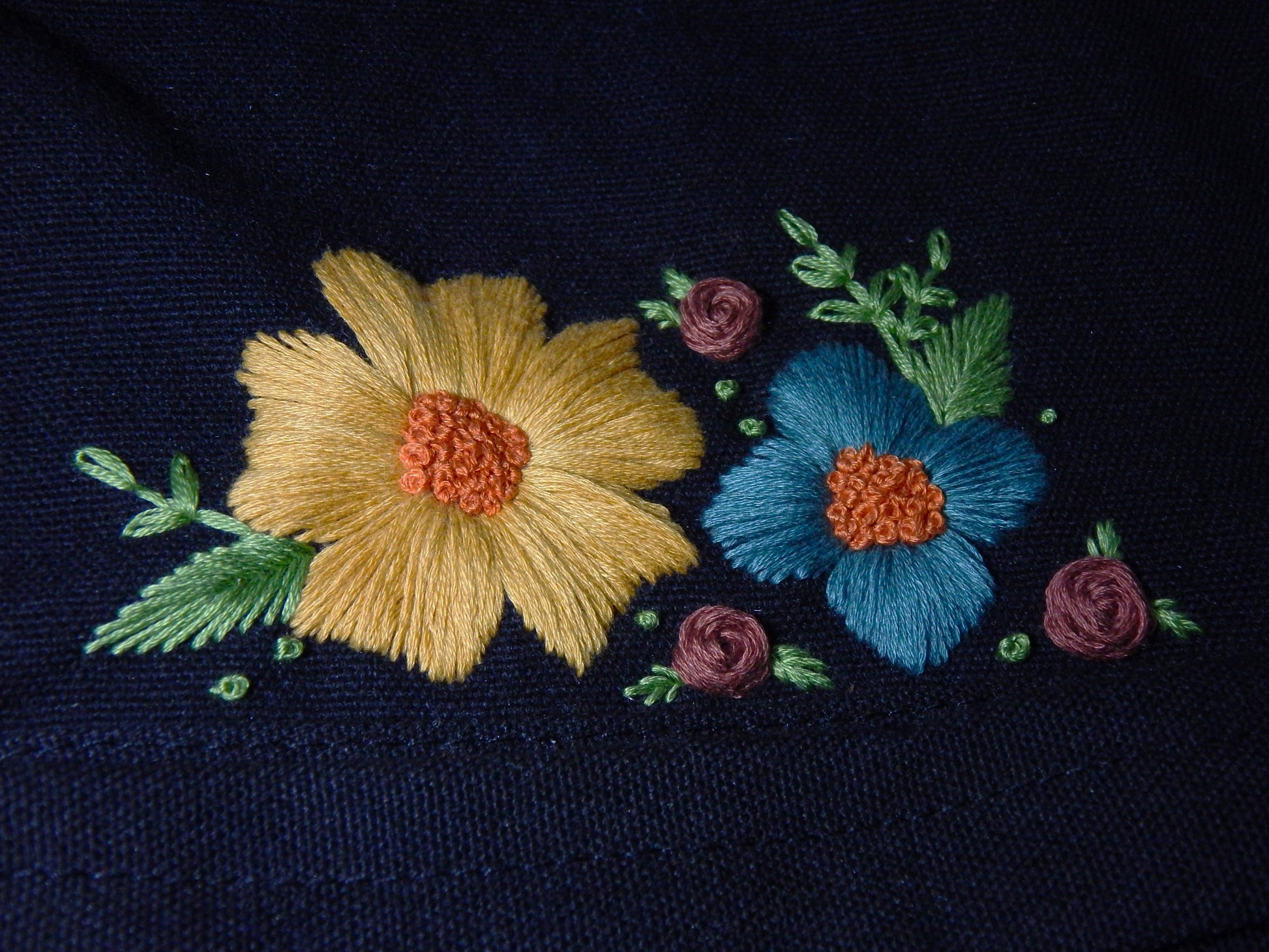 flower embroidered mini backpack Embroidered Flower Mini Backpack